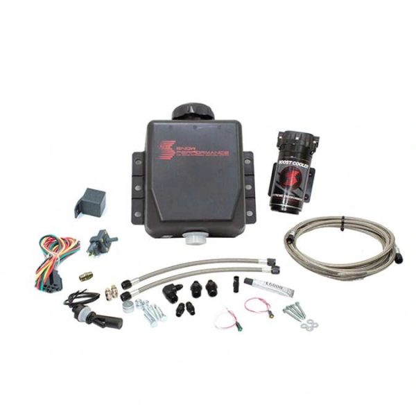 Snow Performance Stage 1 Boost Cooler Forced Induction Water-Methanol Injection Kit (Stainless Steel Braided Line, 4AN Fittings)